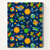 水鉄砲の水気球サマーキッズパターン ノートブック (裏面)