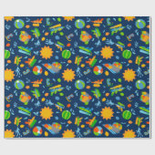 水鉄砲の水気球サマーキッズパターン ラッピングペーパー (フラット)