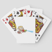 水鉄砲を持つ少年の夏のおもしろい トランプ (裏面)