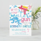 水鉄砲サマーバースデーパーティーfor Girl 招待状 (スタンド正面)