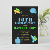 水鉄砲スプラッシュボーイ10thバースデーパーティー招待状 (スタンド正面)