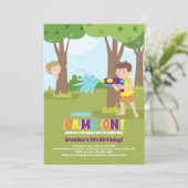 水鉄砲バトル招待状 招待状 (スタンド正面)