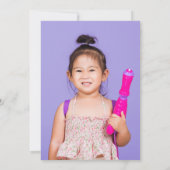 水鉄砲フォトサマーバースデーパーティー サンキューカード (裏面)