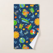 水鉄砲水風船夏の子どもが子どもをパターンする バスタオルセット (ハンドタオル)