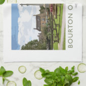 水鉄道ポスターのBourton キッチンタオル (折り畳み)