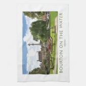 水鉄道ポスターのBourton キッチンタオル (縦)