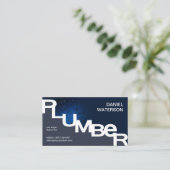 水鉛管工を漏らす発光性水低下 名刺 (スタンド正面)