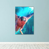 水銀のペレグリン《鳥》ハヤブサ翼 キャンバスプリント (インサイチュ (ウッドフロア))