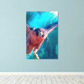 水銀のペレグリン《鳥》ハヤブサ翼 キャンバスプリント (インサイチュ (ウッドフロア))