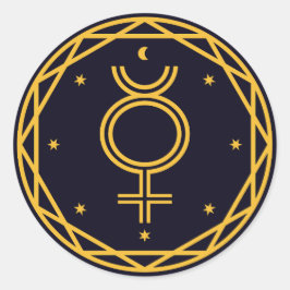 水銀オカルト天体パーティー ラウンドシール