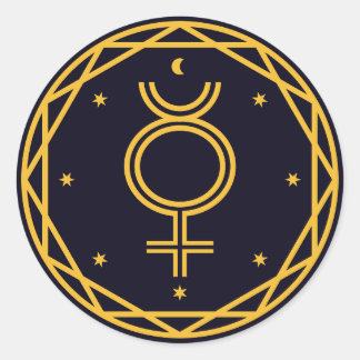 水銀オカルト天体パーティー ラウンドシール