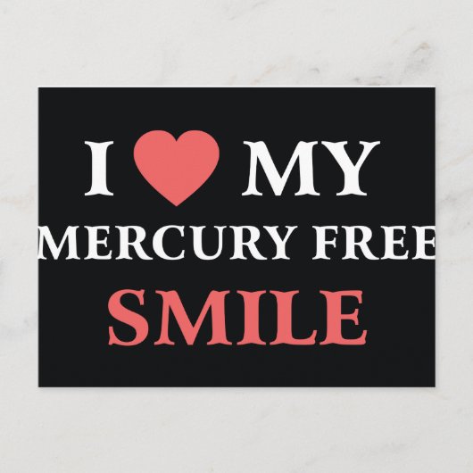 水銀フリーのスマイルが好きです ポストカード (正面)