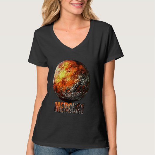 水銀惑星太陽のシステム天文学 Tシャツ (正面)