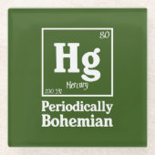 水銀 ガラスコースター (正面)