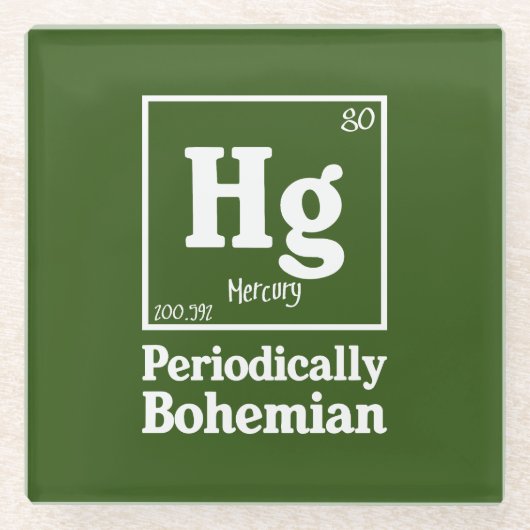 水銀 ガラスコースター (正面)