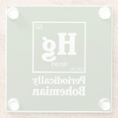 水銀 ガラスコースター (裏面)