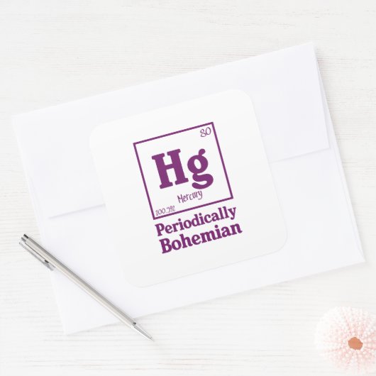 水銀 スクエアシール (封筒)