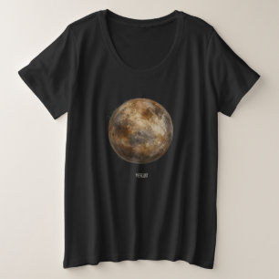 水銀:水色の惑星 プラスサイズTシャツ