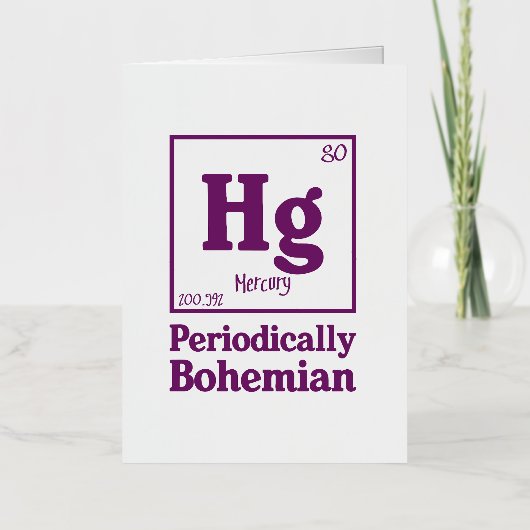 水銀 箔グリーティングカード (正面)