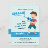 水銃のパーティの招待状 招待状 (正面/裏面)