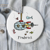 水門パーソナライズされたバッジ下の潜水艦 缶バッジ (インサイチュ)