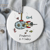 水門パーソナライズされたバッジ下の潜水艦 缶バッジ (インサイチュ)