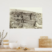 水門箱金ゴールド採掘c.1889 ポスター (キッチン)