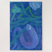 水陸両用と魚のキング、ファンタジーアート、水中 ジグソーパズル (縦)