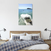 水陸両用アサルト車は井戸のデッキを出る キャンバスプリント (インサイチュ (寝室))