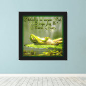 水陸両用モデル：カエル湖01-02 キャンバスプリント (インサイチュ (ウッドフロア))