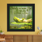 水陸両用モデル：カエル湖01-02 キャンバスプリント (インサイチュ (リビング))