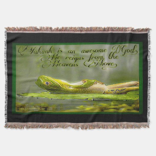 水陸両用モデル：カエル湖01-02 スローブランケット (正面)
