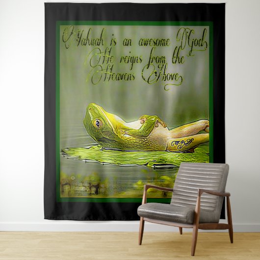 水陸両用モデル：カエル湖01-02 タペストリー (インサイチュ)