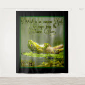 水陸両用モデル：カエル湖01-02 タペストリー (正面)