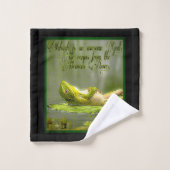 水陸両用モデル：カエル湖01-02 バスタオルセット (ウォッシュタオル)