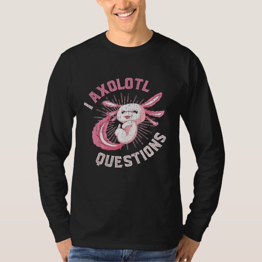 水陸両用動物メキシコのサラマンダーAxolotl Tシャツ (正面)