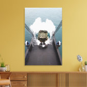 水陸両用突撃機がUSNSから降りる キャンバスプリント (インサイチュ (リビング))