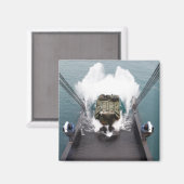 水陸両用突撃機がUSNSから降りる マグネット (正面/裏面)