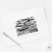 水陸両用突撃船ペレリウステッカー スクエアシール (封筒)