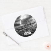 水陸両用突撃船ペレリウステッカー ラウンドシール (封筒)