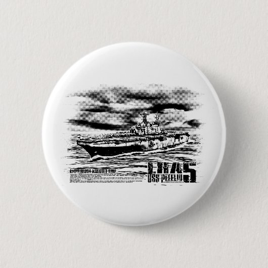 水陸両用突撃船ペレリウボタン 缶バッジ (正面)