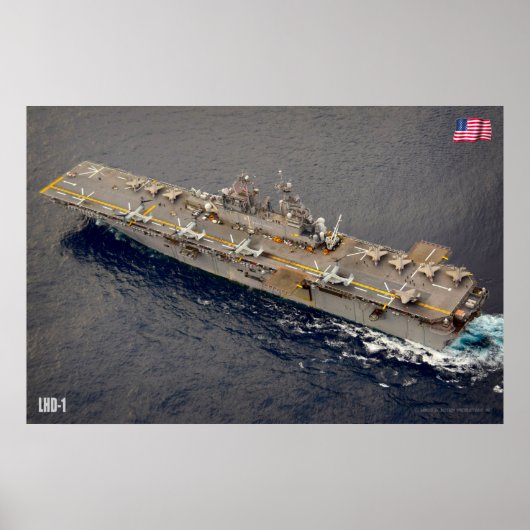 水陸両用突撃船 – LHD-1 ポスター (正面)