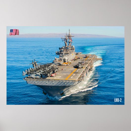水陸両用突撃船 – LHD-2 ポスター (正面)