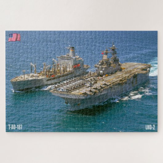 水陸両用突撃船 – LHD 2 (20x30インチ) ジグソーパズル (横)