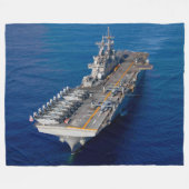 水陸両用突撃船 – LHD 3 フリースブランケット (正面(横))