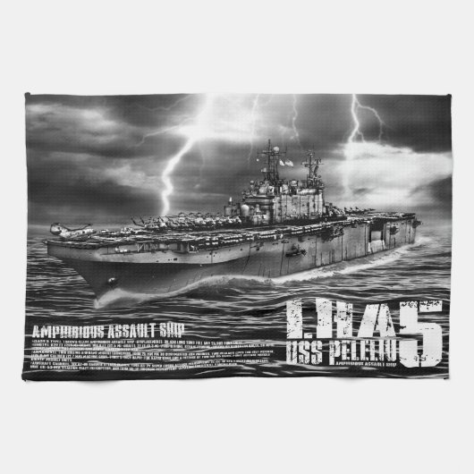 水陸両用突撃船Peleliu Dawsonsf kitchent キッチンタオル (横)