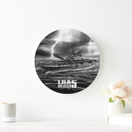 水陸両用突撃船Pelliu Aifの腕時計 ラージ壁時計 (ホーム)
