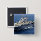 水陸両用突撃船USS Pelliu 缶バッジ (正面&裏面)