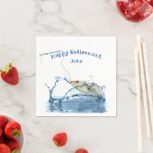 水隠退パーティー スタンダードカクテルナプキン (インサイチュ)