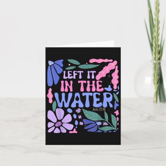 水離れ洗礼者の洗礼ボー カード (正面)